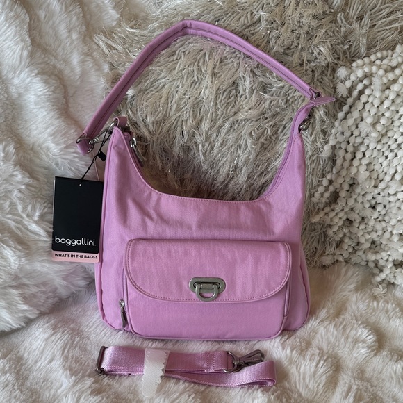 NWT Baggallini coastal flip lock half moon shoulder bag - Picture 1 of 9